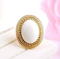 White Stone Ring 1