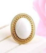 White Stone Ring