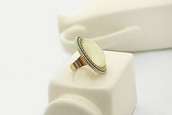 White Stone Ring 2