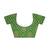 Green printed chiffon saree with blouse