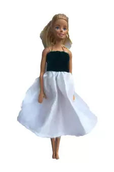 White plain net kids frocks
