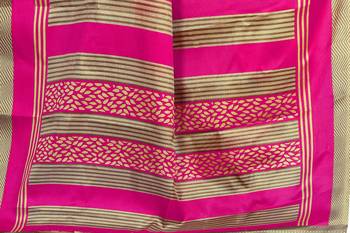   cream printed art silk sarees saree with blouse 5