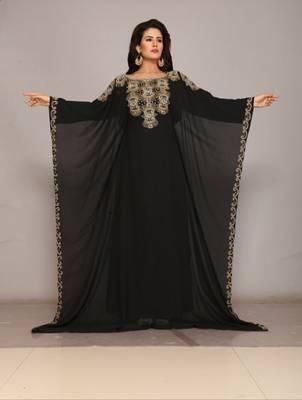 Dubai Kaftan Women Dress Long Gown Farasha Morocco Wear 1