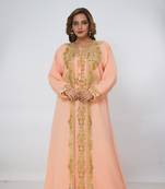 Dubai Kaftan Women Dress Long Gown Farasha Morocco Wear