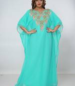 Dubai Kaftan Women Dress Long Gown Farasha Morocco Wear