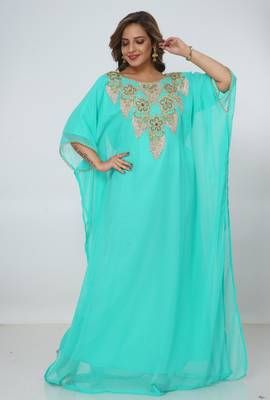 Dubai Kaftan Women Dress Long Gown Farasha Morocco Wear 2