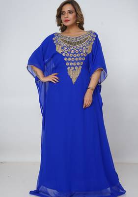 Dubai Kaftan Women Dress Long Gown Farasha Morocco Wear 3