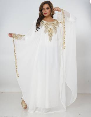 Dubai Kaftan Women Dress Long Gown Farasha Morocco Wear 3