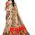 Beige Printed Art Silk Saree With Blouse