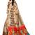 Beige Printed Art Silk Saree With Blouse