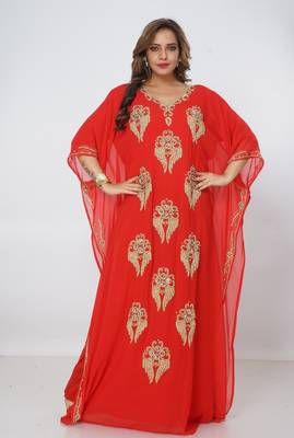 Dubai Kaftan Women Dress Long Gown Farasha Wear 1
