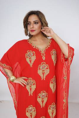 Dubai Kaftan Women Dress Long Gown Farasha Wear 2