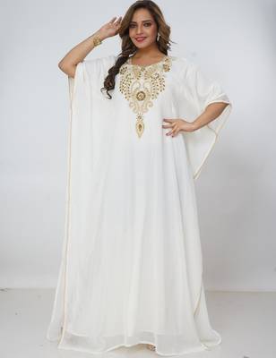 Dubai Kaftan Women Dress Long Gown Farasha Morocco Wear 3