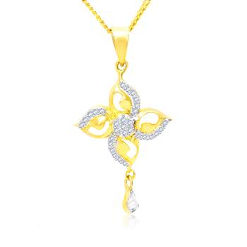 Gold cubic zirconia pendants 2