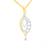 Gold cubic zirconia pendants