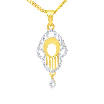 Gold cubic zirconia pendants 2