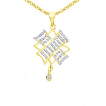 Gold cubic zirconia pendants 2