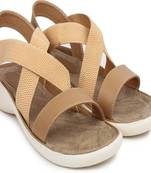 Do Bhai brown Flat Sandal For Women