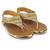 Do Bhai gold Flat Sandal For Women