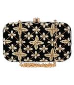 Ethnique Embroidered Party Clutch Black & Gold
