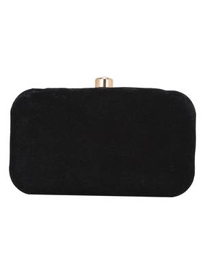 Ethnique Embroidered Party Clutch Black & Gold 3