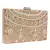 Ethnique Beaded and Embroidered Party Clutch Peach & Gold