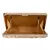 Ethnique Beaded and Embroidered Party Clutch Peach & Gold
