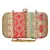 Geomet Embroidered Party Clutch Multi