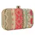 Geomet Embroidered Party Clutch Multi