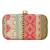 Geomet Embroidered Party Clutch Multi