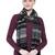 Brown & Black Viscose Rayon Striped Woven Design Scarf
