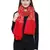 Red Viscose woolen Floral Embroidered Shawl
