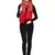 Red Viscose woolen Floral Embroidered Shawl