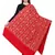 Red Viscose woolen Floral Embroidered Shawl