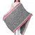 Grey and Black Cotton Viscose  Animal Woven Design Shawl