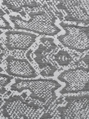 Black and White Cotton Viscose  Animal Woven Design Shawl 4