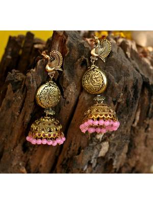 Pink earrings 1