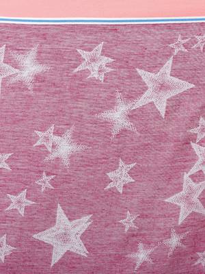 Pink Cotton Viscose Star Woven Design Shawl 4