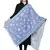 Blue Cotton Viscose Star Woven Design Shawl