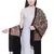 Black & Multicolour Floral Embroidered Woolen Shawl