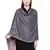 Navy & Peach Cotton Viscose Polka Dot Woven Design Shawl