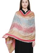 Multi Cotton Viscose Animal Woven Design Shawl