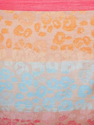 Multi Cotton Viscose Animal Woven Design Shawl 4