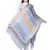 Grey & Multicolour Viscose Rayon Geometric Woven Design Shawl