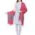 Pink Viscose Rayon Geometric Woven Design Shawl