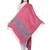 Pink Viscose Rayon Geometric Woven Design Shawl