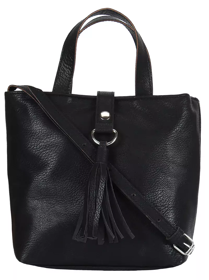 Modish Black  Jacquard Sling Bag