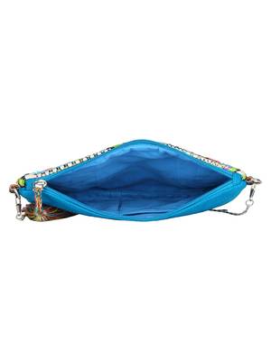 Glitzy Multicolor Jacquard Sling Bag 5