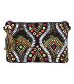 Glitzy Multicolour Jacquard Sling Bag