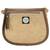 Classic Beige Cotton & Leatherette Sling Bag